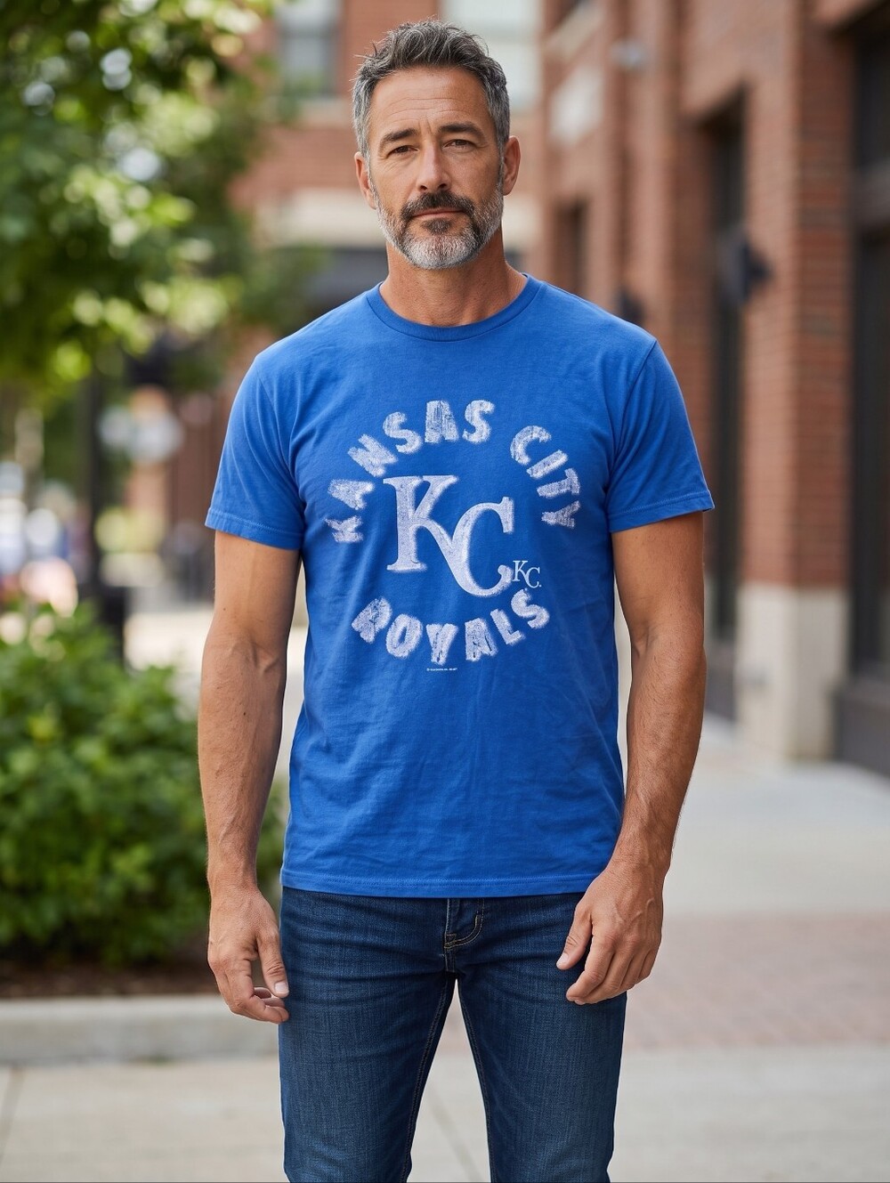 MLB Kansas City Royals Royal Blue Graphic Tee